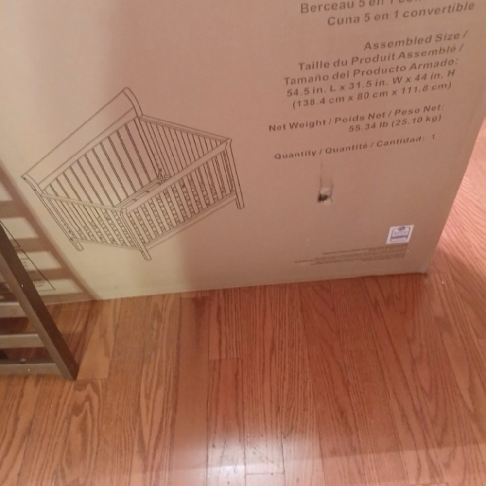 Wooden Crib Wall Art Decor
